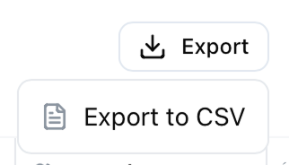 Export to CSV