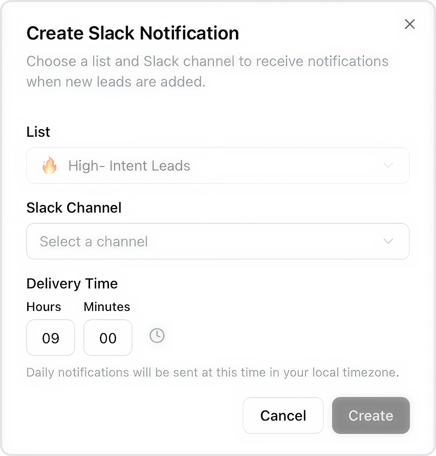 Create Slack Notification