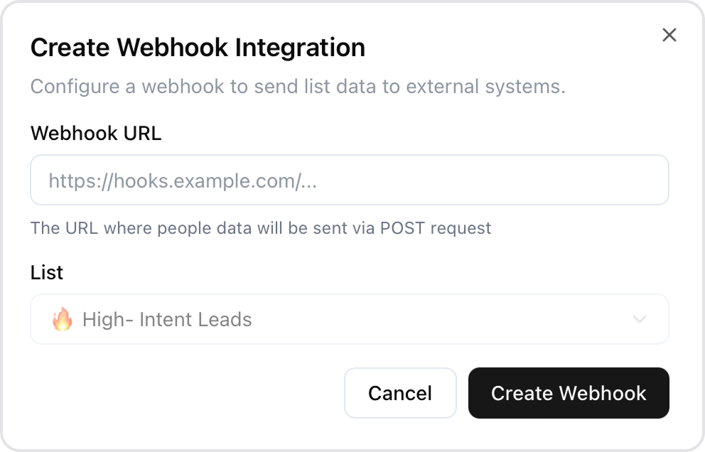 Configure Webhook