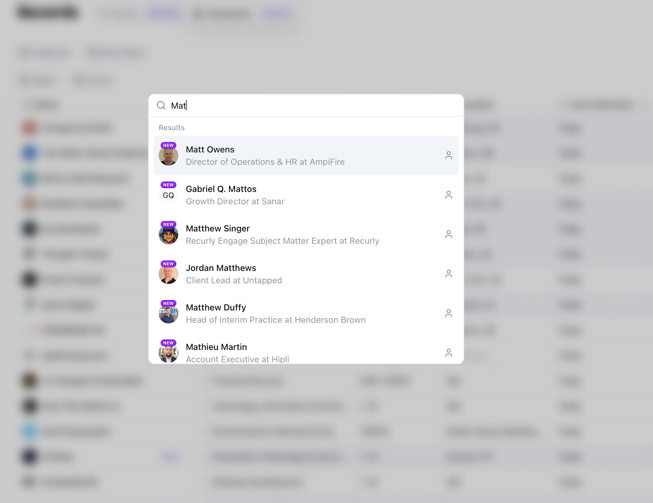 Global search results for "Mat"