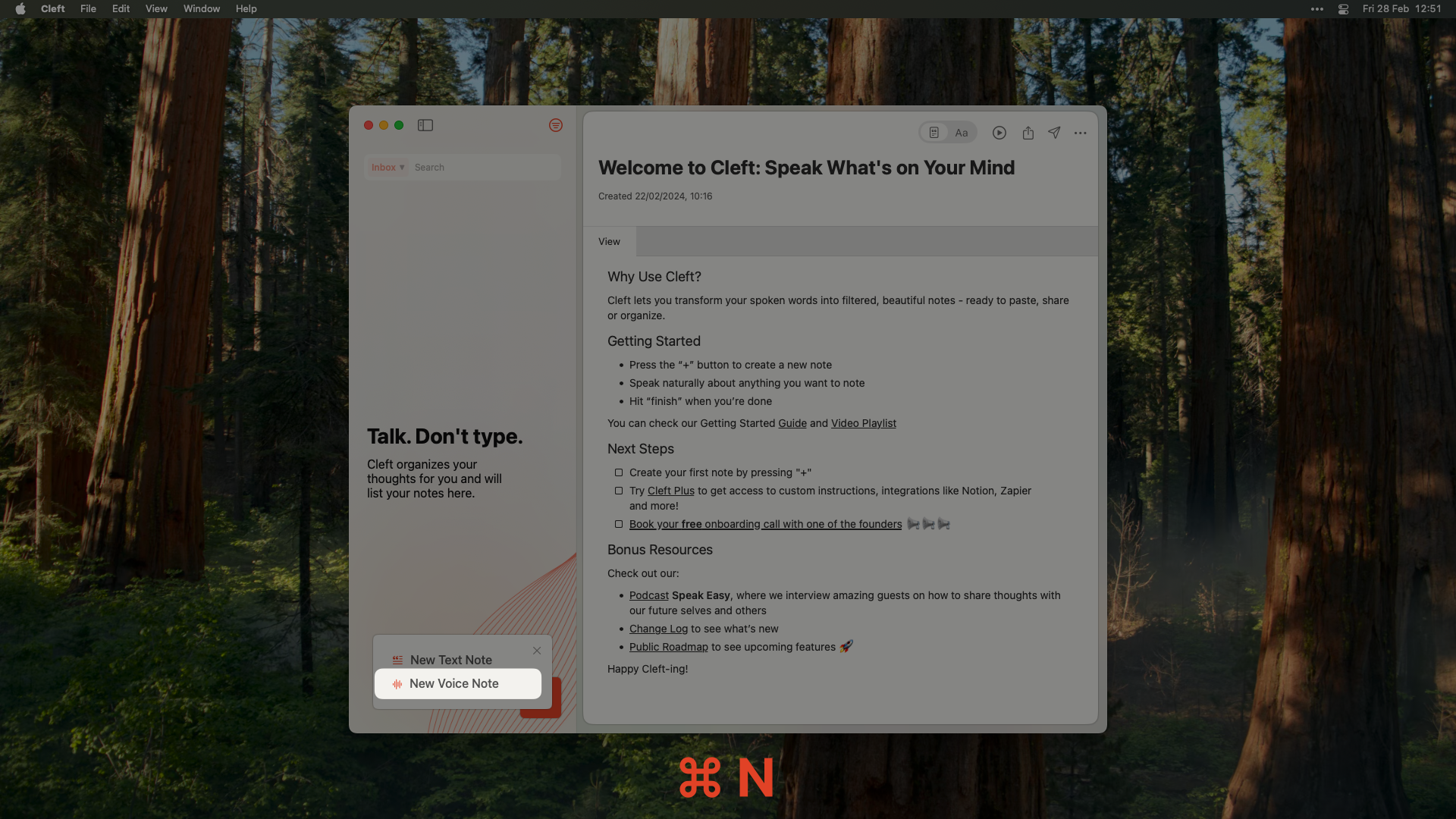 Start recording on macOS