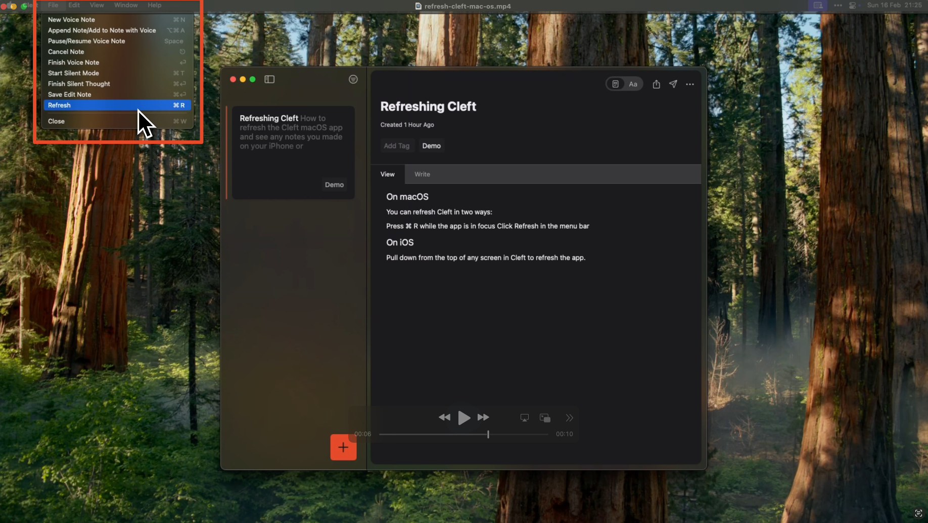Refreshing Cleft on macOS
