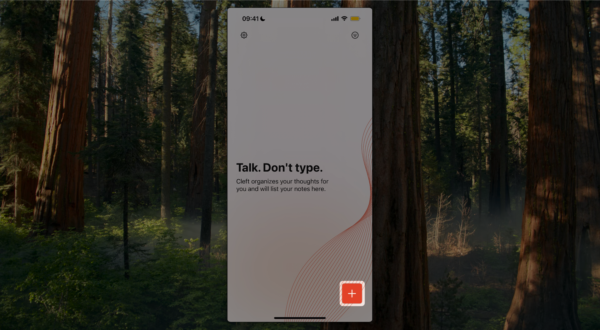 Cleft on iPhone - Recording