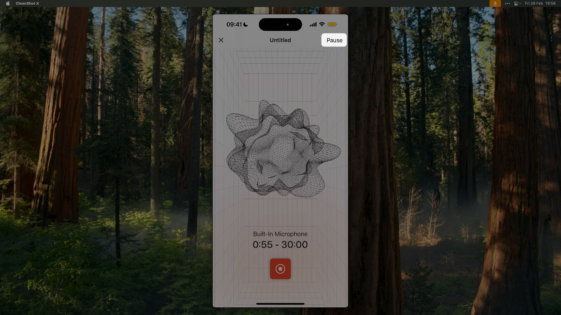 Pause recording on iOS