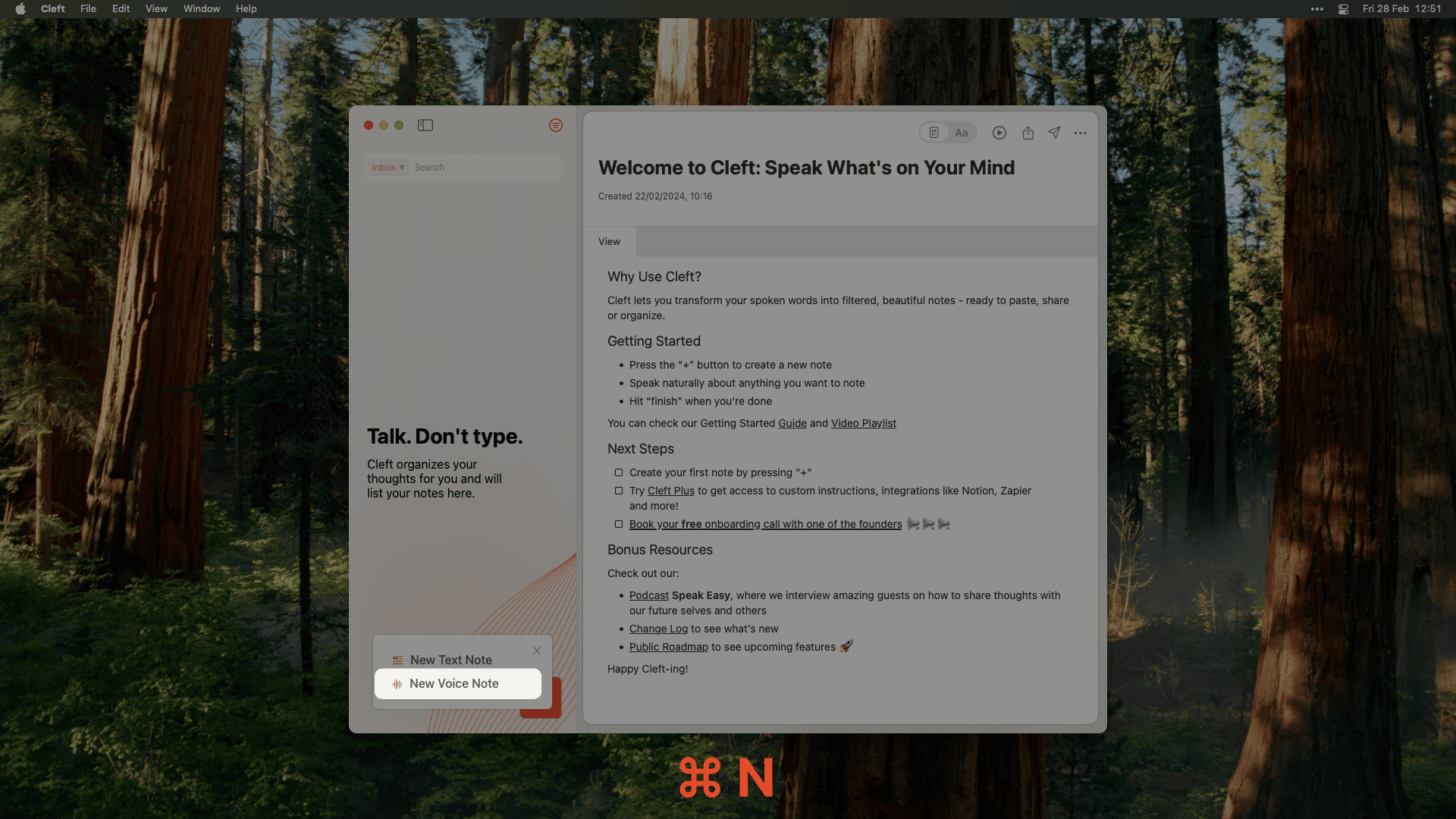 Start recording on macOS