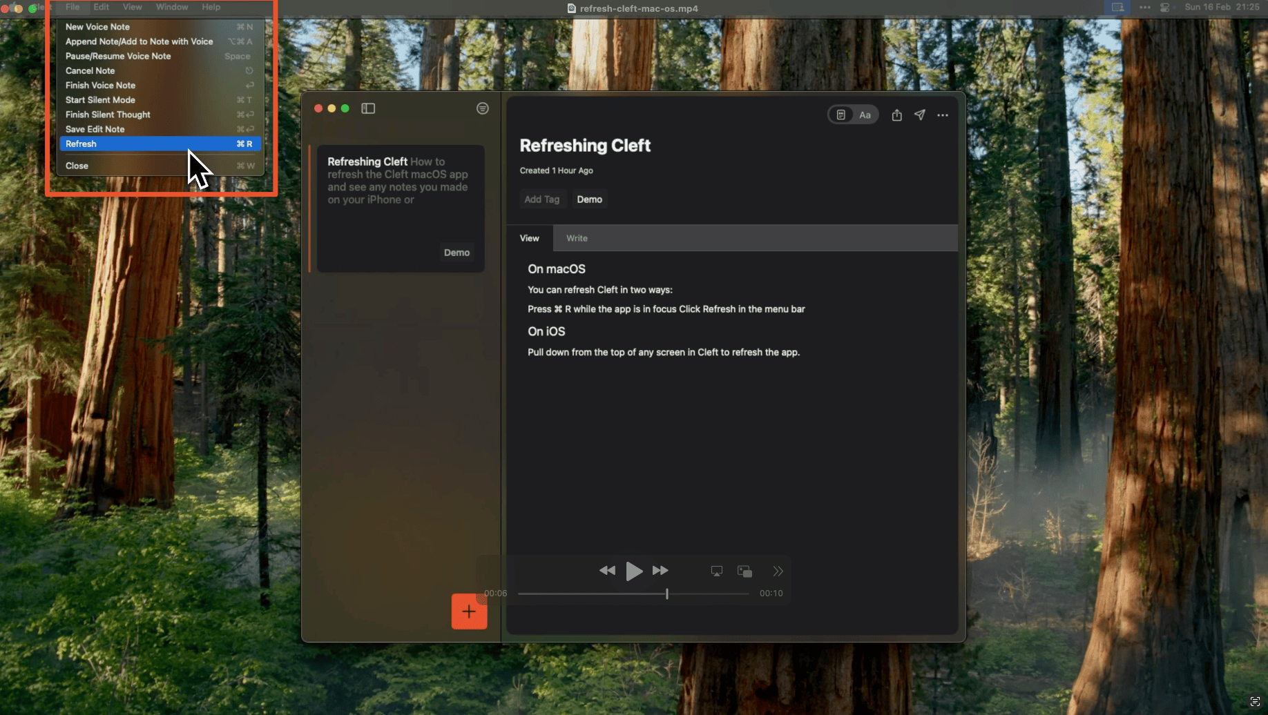 Refreshing Cleft on macOS