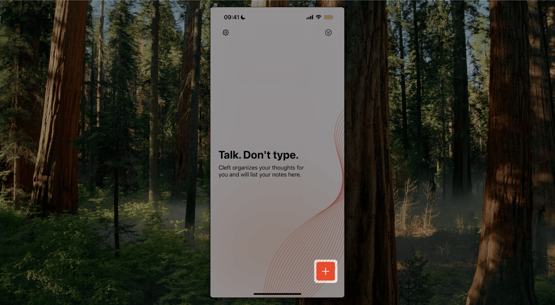 Cleft on iPhone - Recording