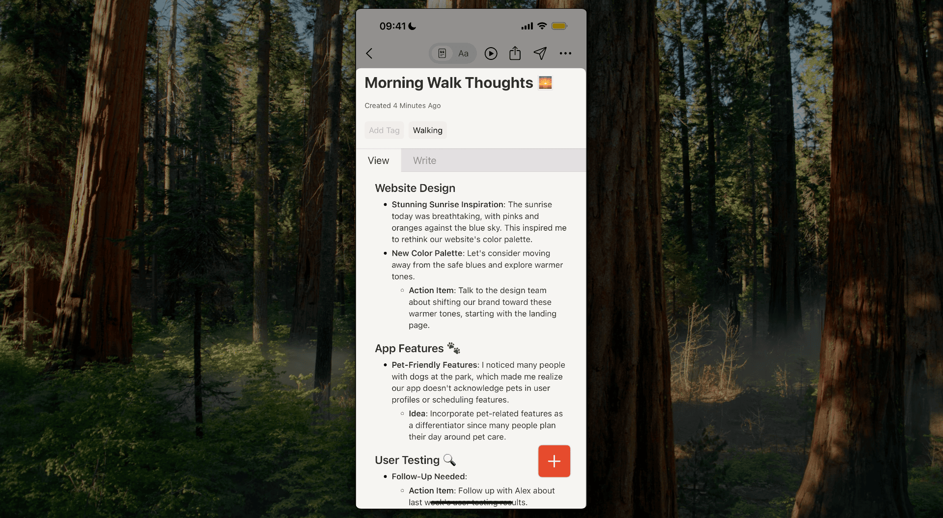 Cleft on iPhone - Complete Note