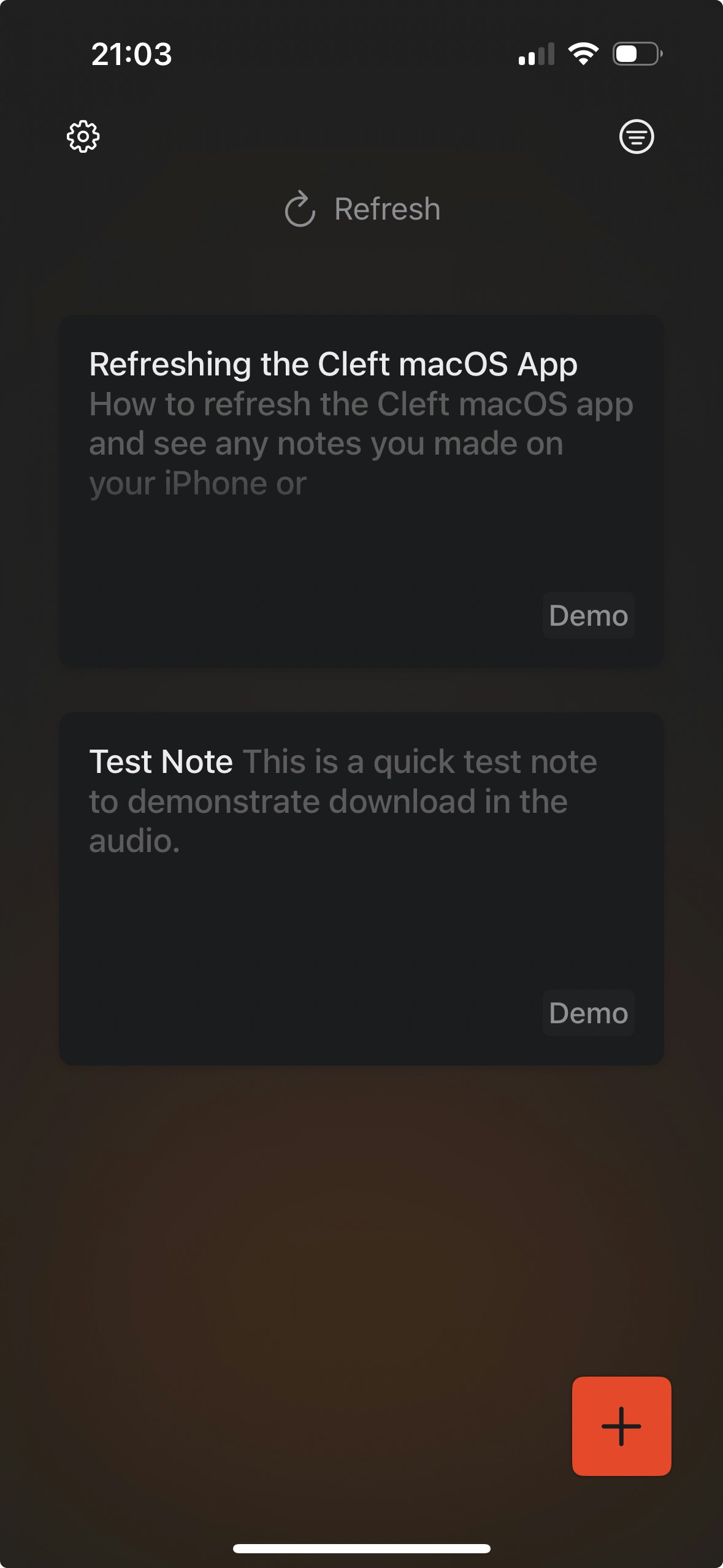 Pull to refresh on iOS - Step 1