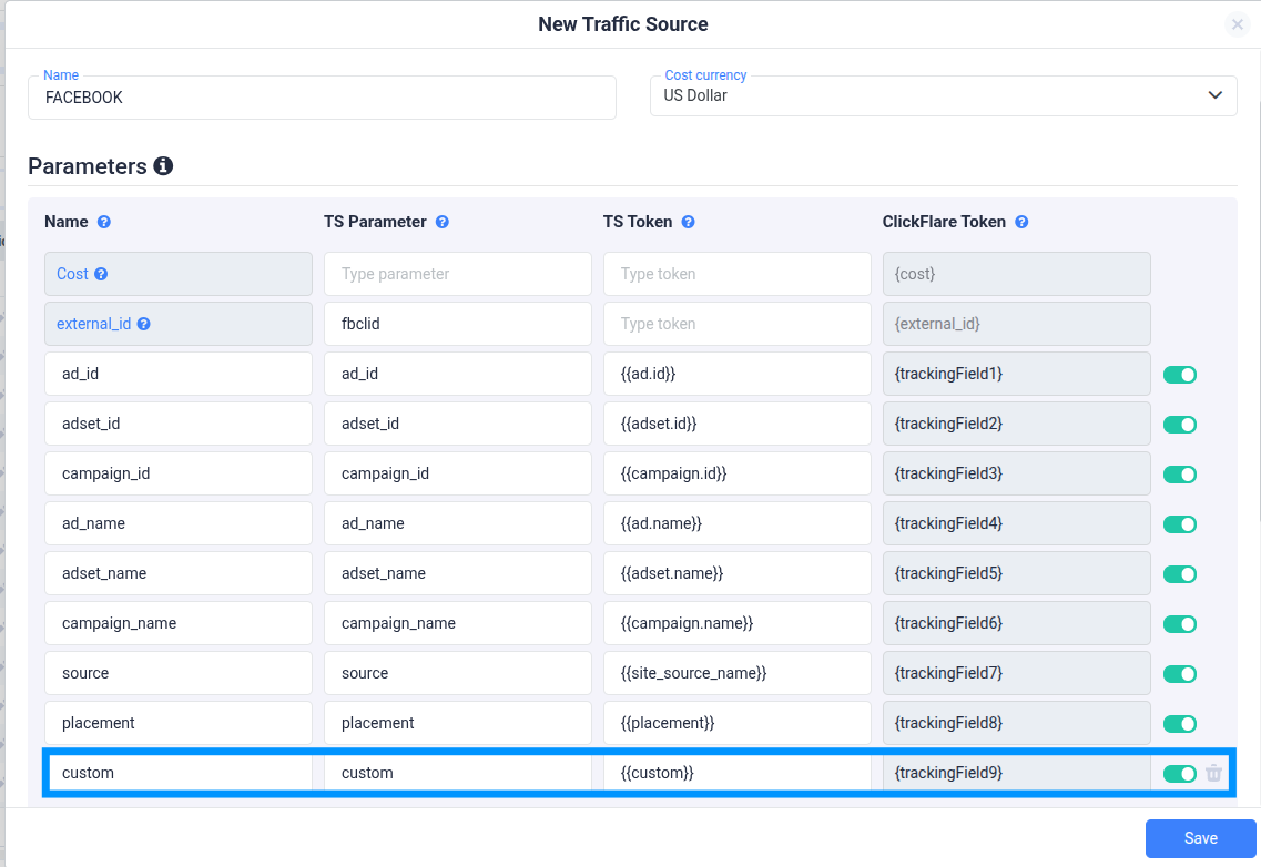 Note: Ensure that the traffic source (TS) token is written correctly. Refer to the traffic source documentation for…