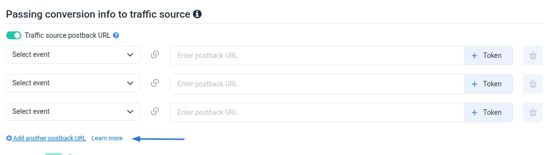 Select your event from the list of existing ones, which you have defined in Custom Conversions