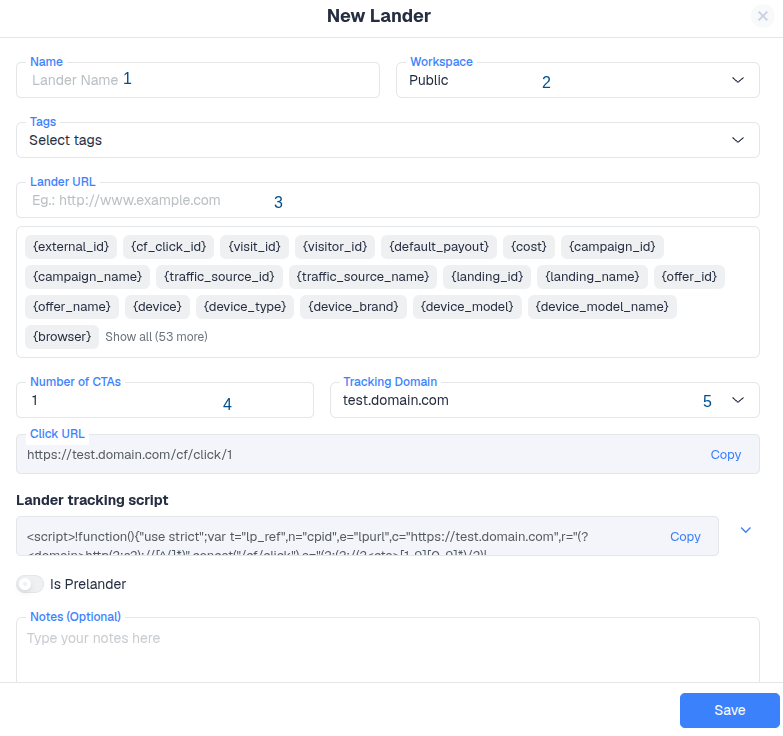 Make sure to append cpid={campaignid} to the landing page URL when using redirect tracking