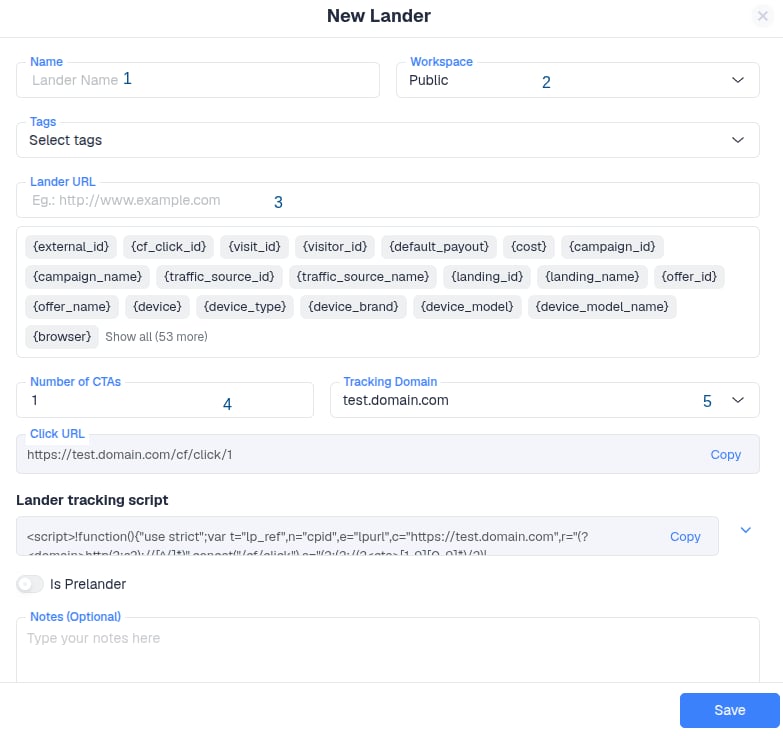 Make sure to append cpid={campaignid} to the landing page URL when using redirect tracking
