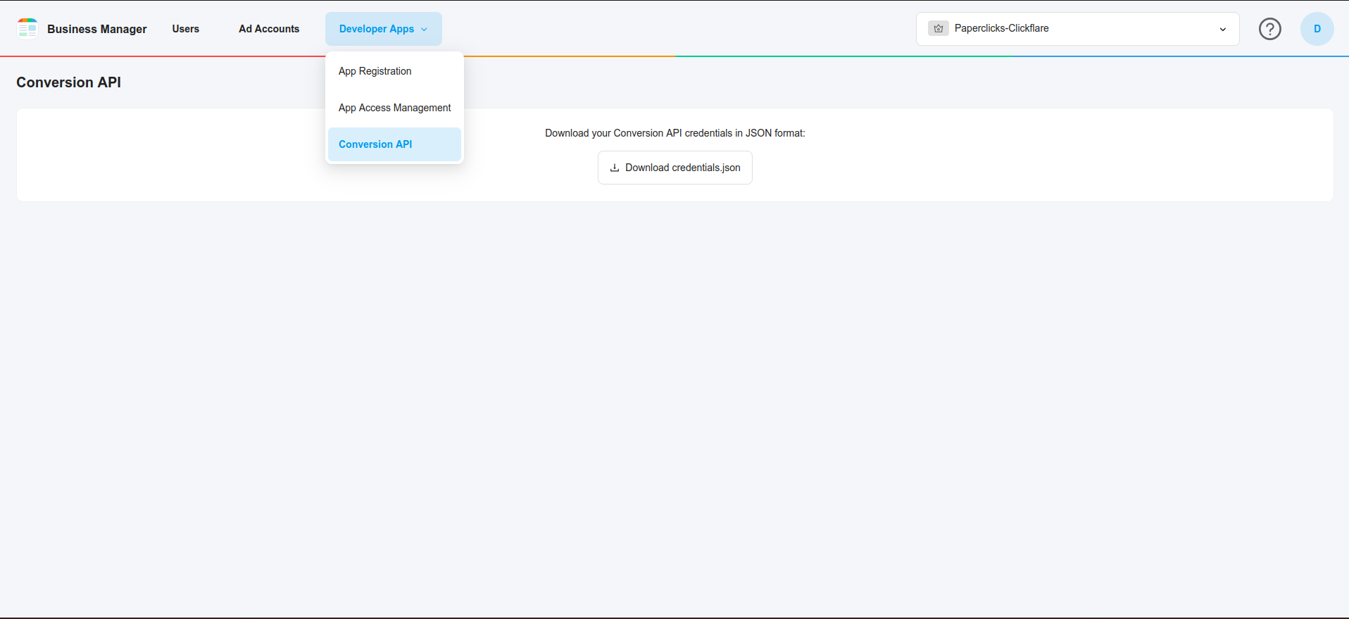 Go to Business Manager ( https://ads.smartnews.com/bm/ ) and select the business that will use the Conversion API. Then…