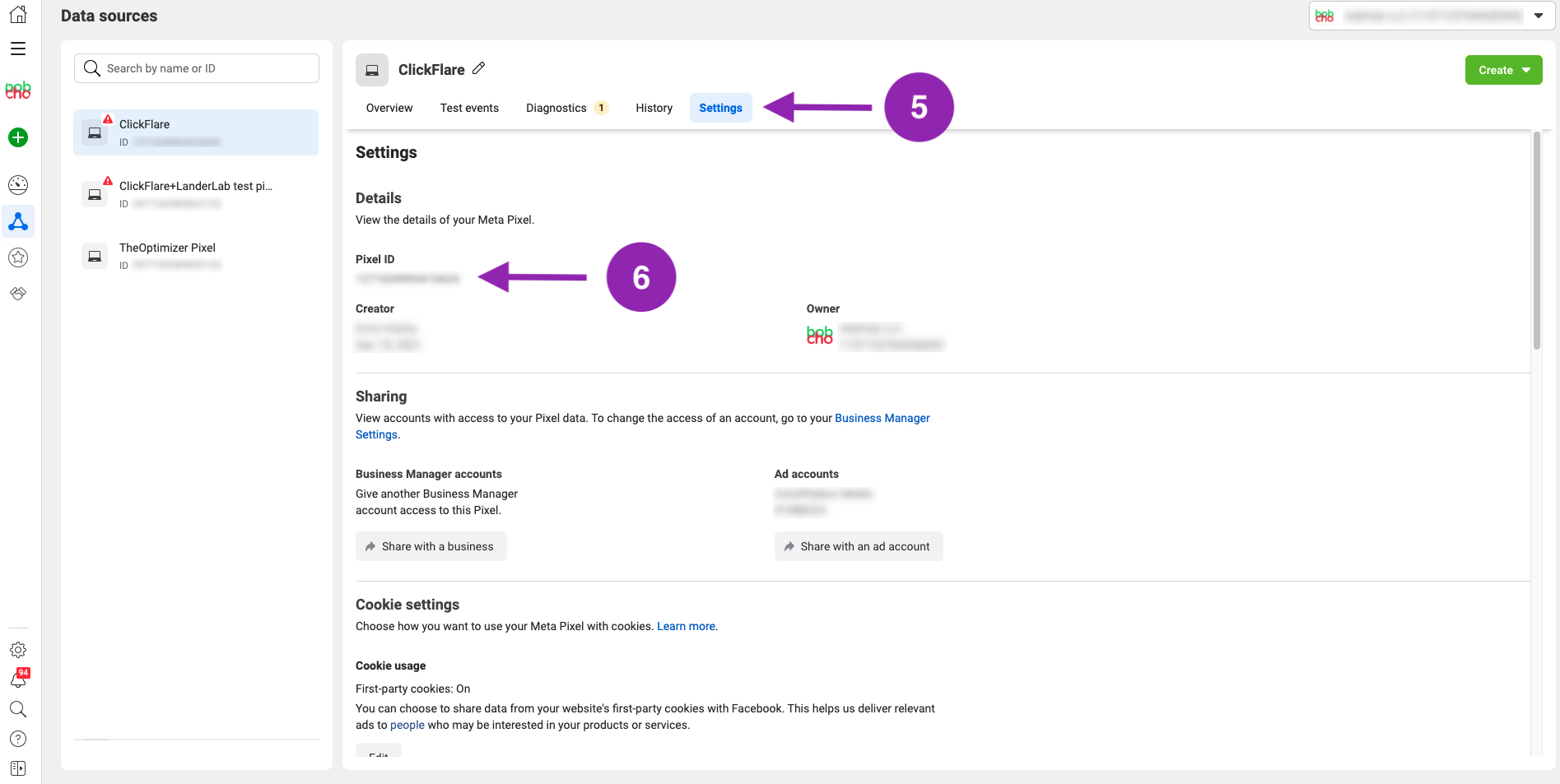 In the Details section, you should see the Pixel ID. Copy it and be ready to use it