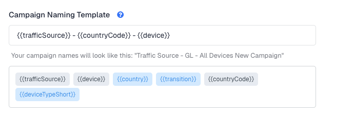 trafficSource device country transition countryCode deviceTypeShort