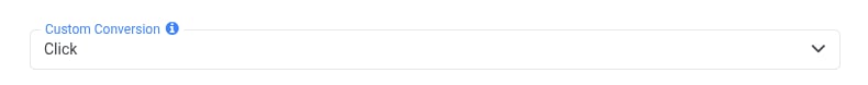 Note: The custom conversion selected in the API integration must match the one used in the postback