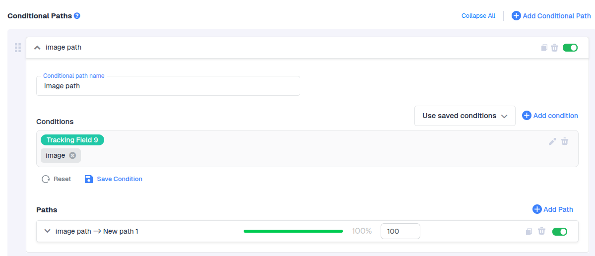 Important: The parameter value in your ad URL must exactly match the one you use in the condition in CF (2)