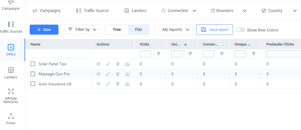 The Offers you've created with your CSV file will then display on the Offers dashboard