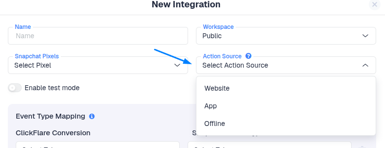 Define the Action Source. As per Snapchat's requirements, you need to define the action source of the events that will…