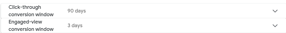 Now you can select a conversion window for people clicking your ads, engaging with, or viewing them. This tells Google…