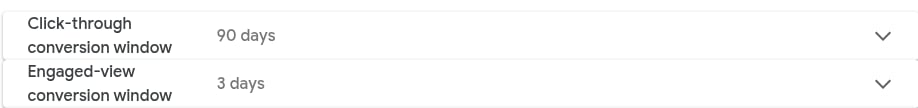 Now you can select a conversion window for people clicking your ads, engaging with, or viewing them. This tells Google…