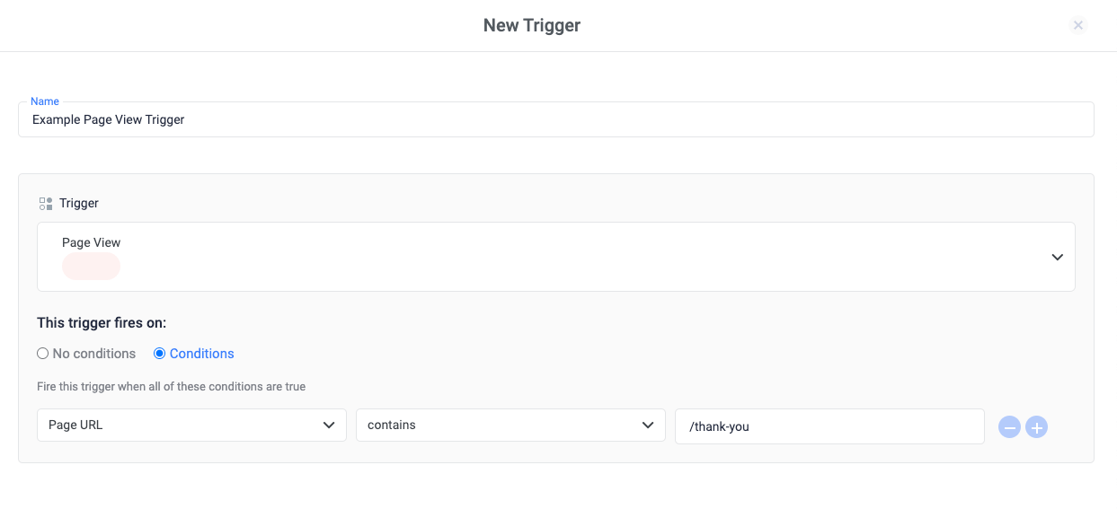 Save the trigger and publish