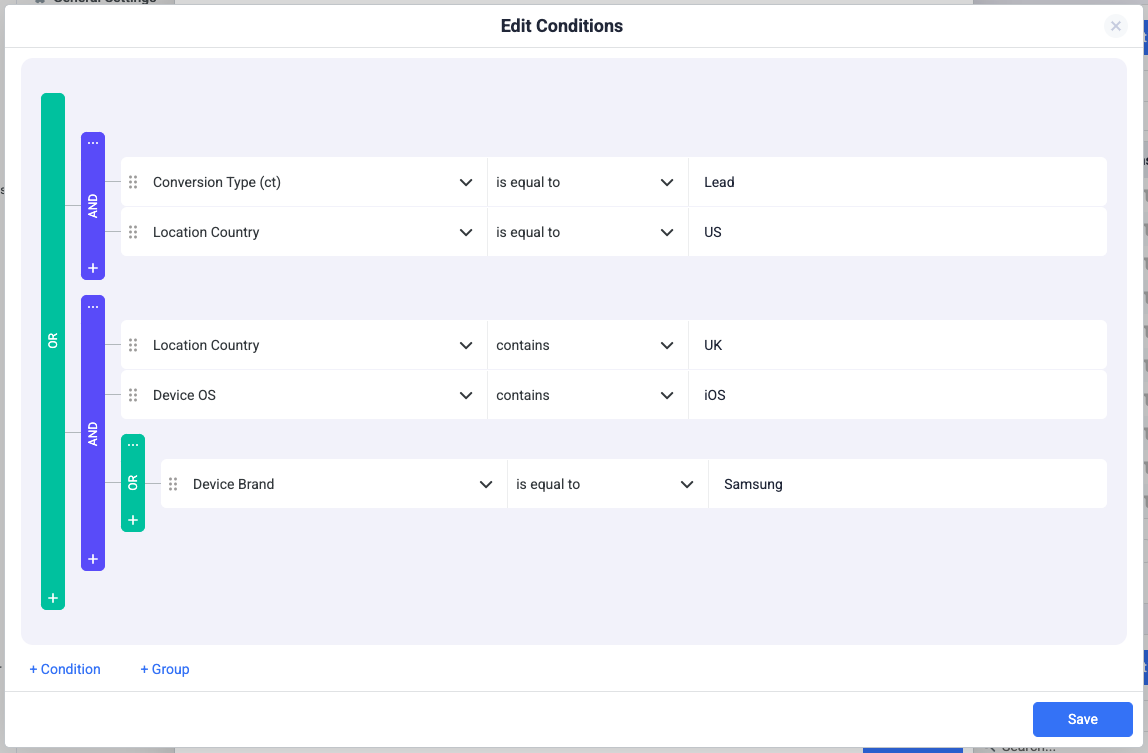 User Data Conditions: Apply filters based on user attributes such as IP address, device type, location, browser…