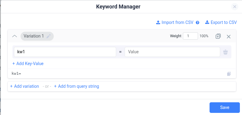 Paste Variations as a Query String: Simply paste your query string, and the system will parse and display each…