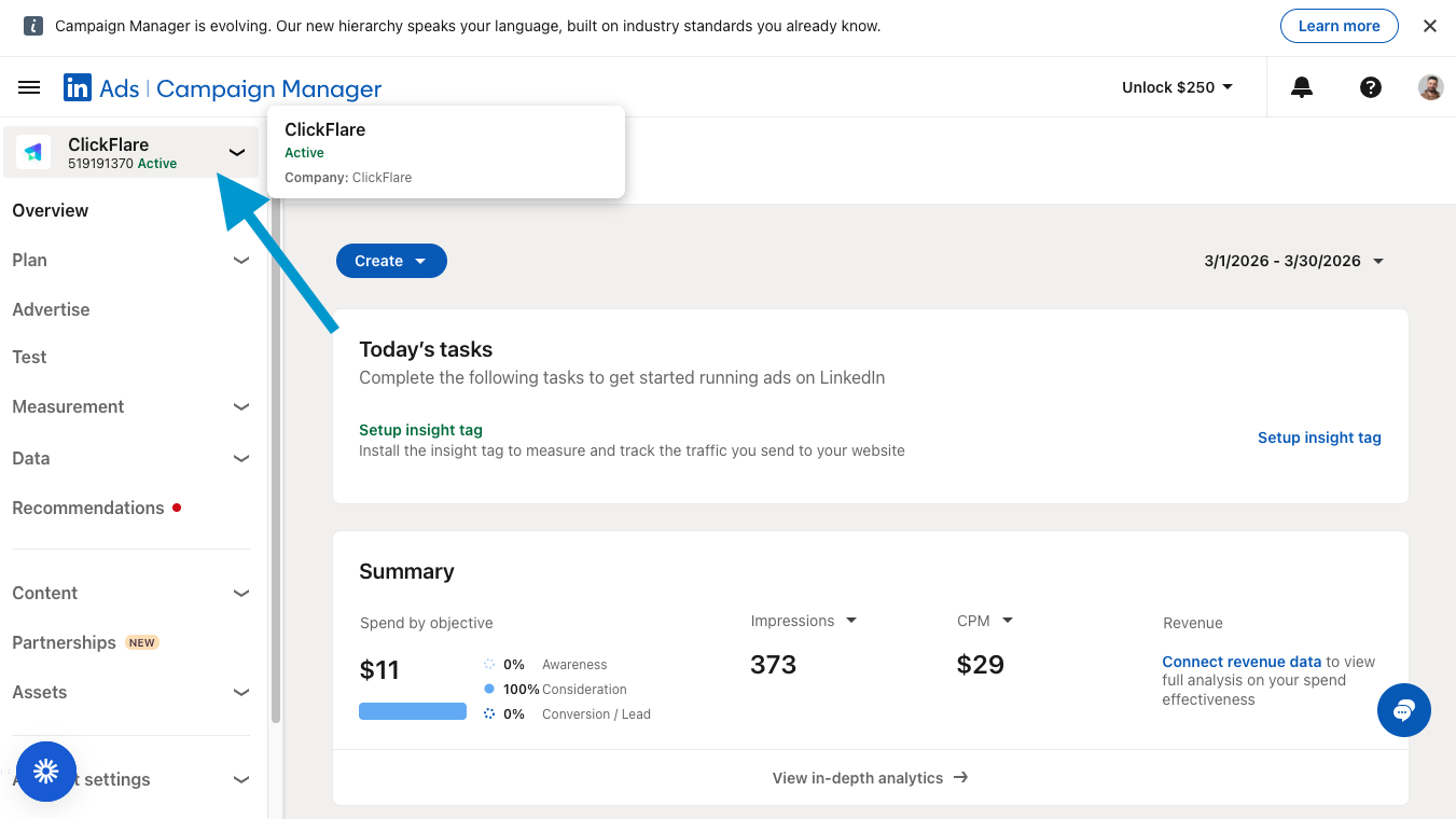 💡 Tip: You can also find the Ad Account ID in the URL of Campaign Manager. When you're inside an account, the URL will…