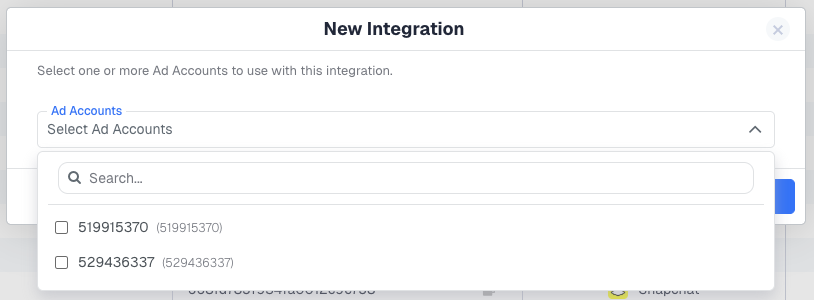After connecting, the Ad Accounts dropdown will populate with the ad accounts associated with your LinkedIn profile -…