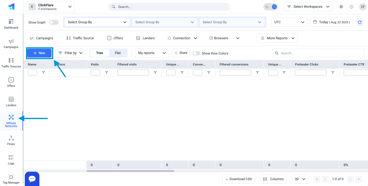 Click Add New Network