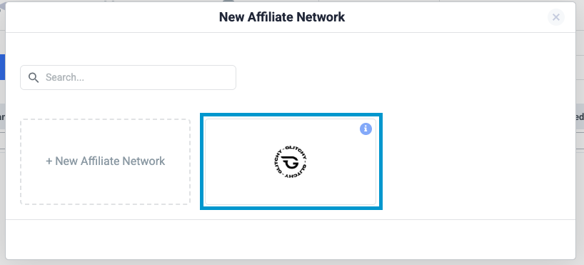 From the template list, select Glitchy