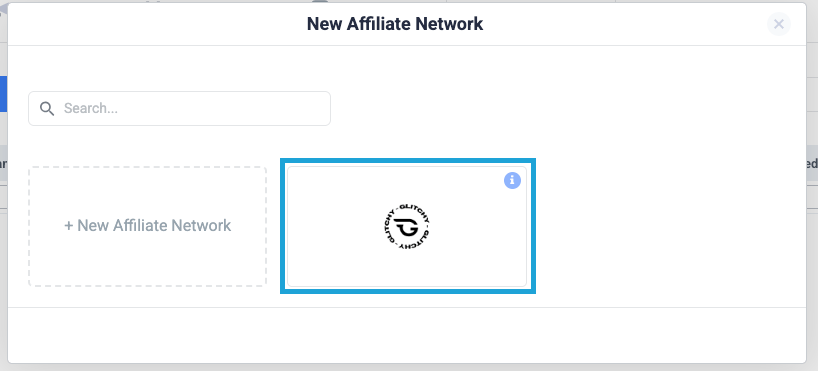 From the template list, select Glitchy