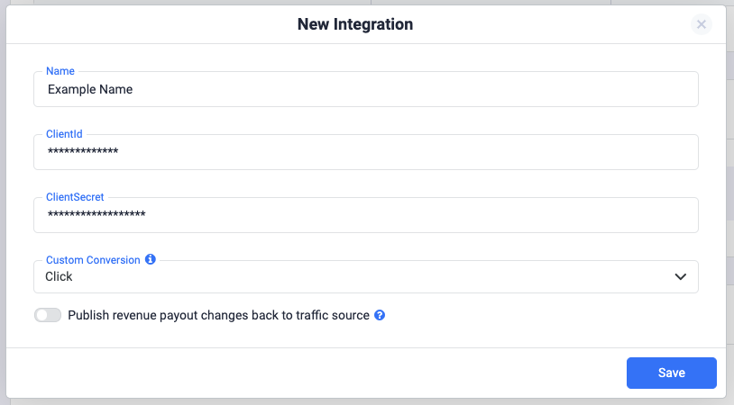 To learn how to add a custom conversion in ClickFlare, follow our article here