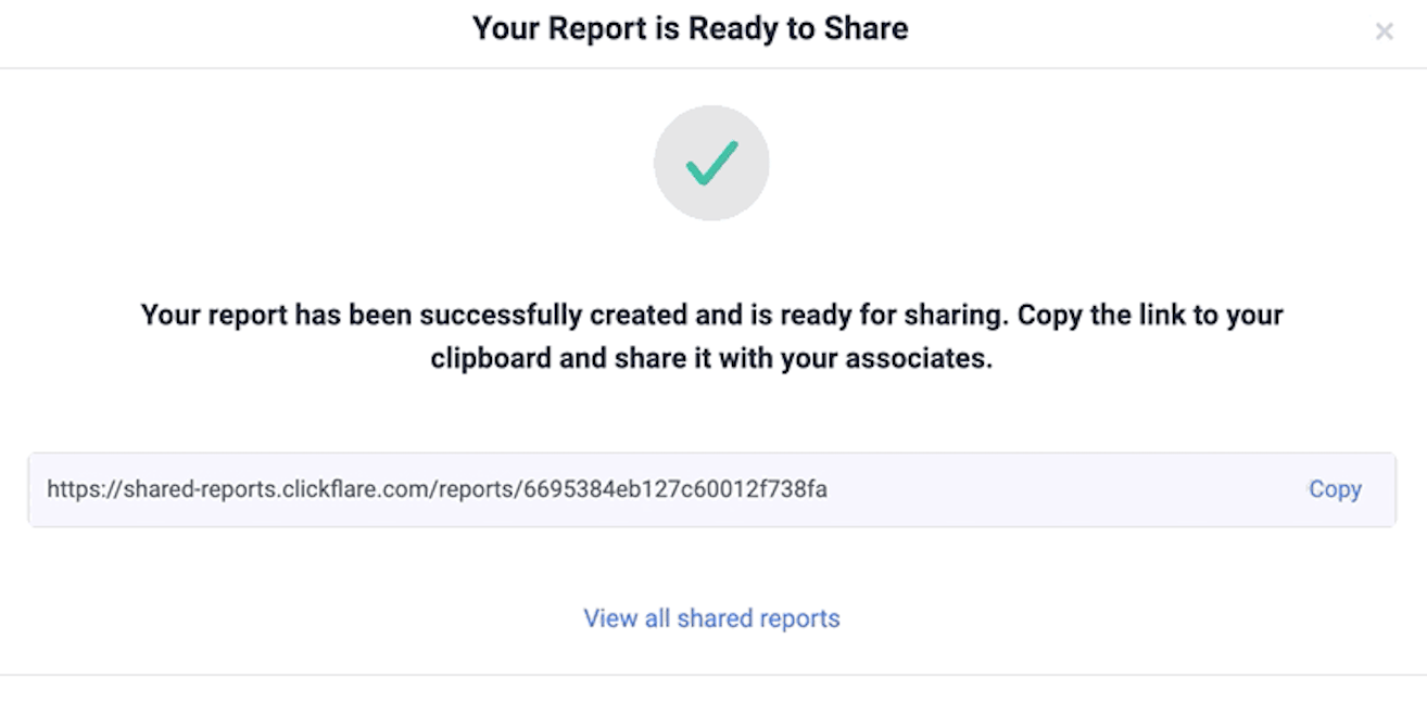 You can share this link with anyone, without having to give them access to your ClickFlare account. You simply need to…