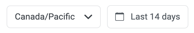Step 3: Optionally, you can specify the timezone and time range for the report (found on your top-right)