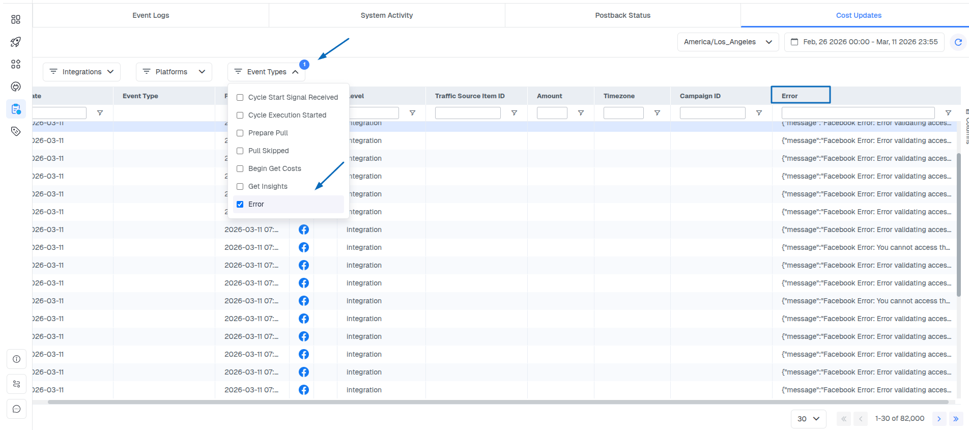To prevent duplication issues, verify that each traffic source campaign uses only one ClickFlare campaign tracking URL