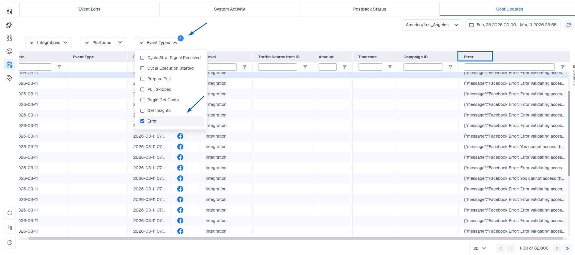 To prevent duplication issues, verify that each traffic source campaign uses only one ClickFlare campaign tracking URL