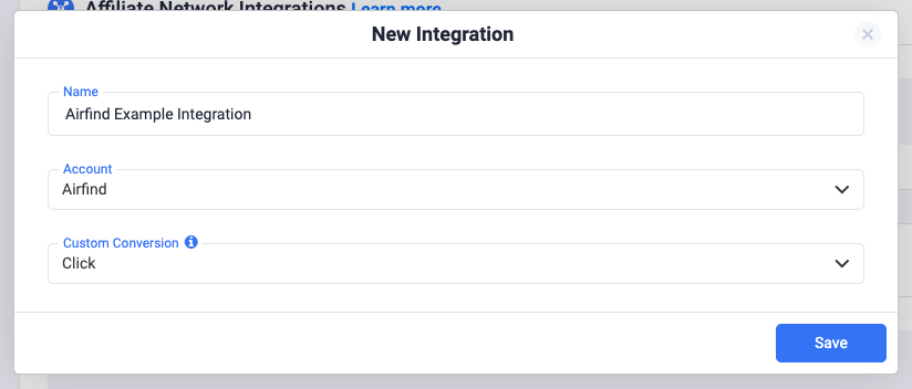 To learn how to add a custom conversion in ClickFlare, follow our article here