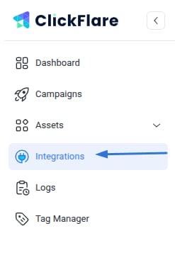 Click on the left sidebar Menu