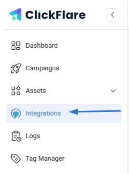 Click on the Left sidebar Menu