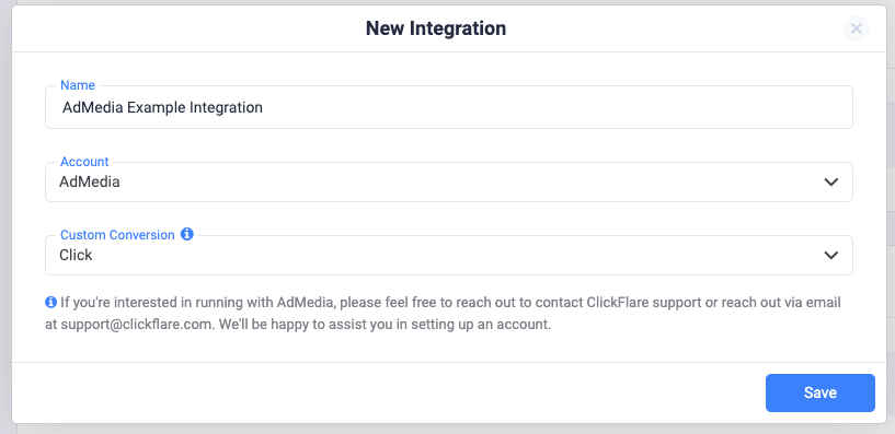 To learn how to add a custom conversion in ClickFlare, follow our article here