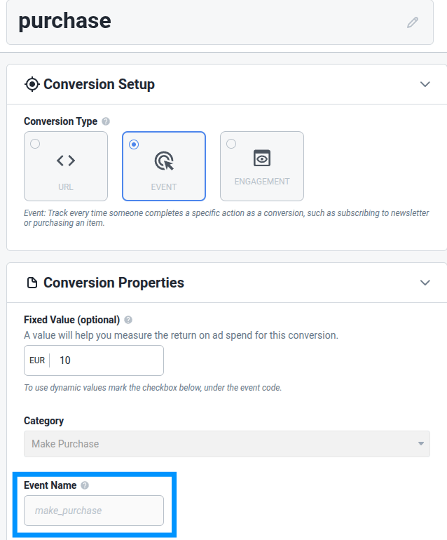 To complete the setup, simply replace the REPLACEEVENTNAME value in the &name parameter with the exact event name…