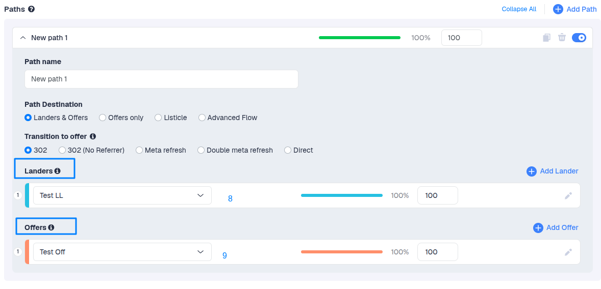 Choose the offer you created from the Offers dropdown