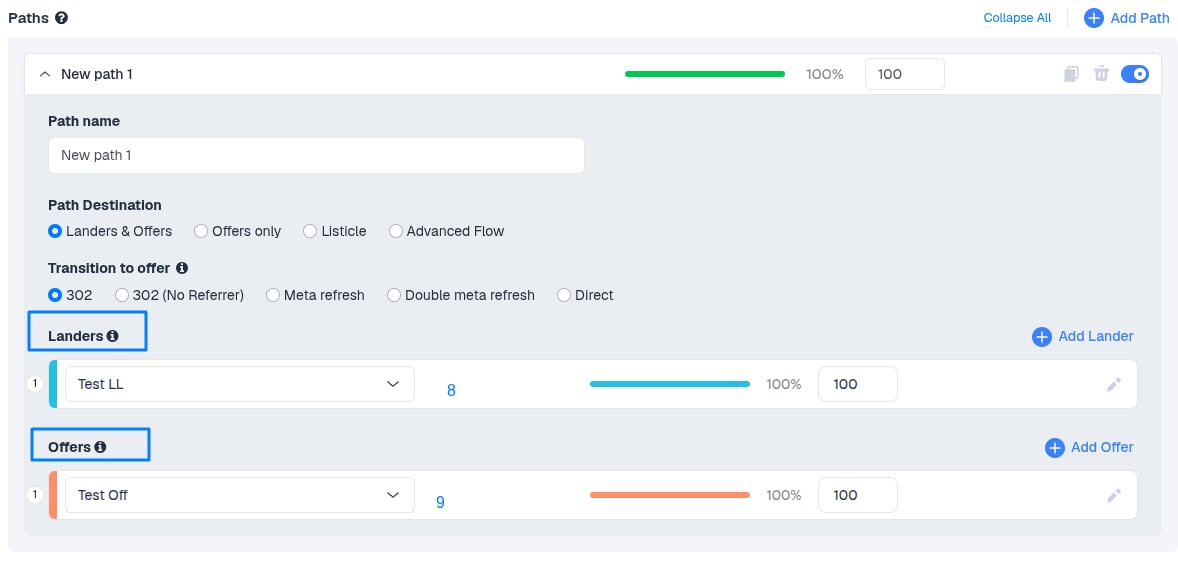Choose the offer you created from the Offers dropdown