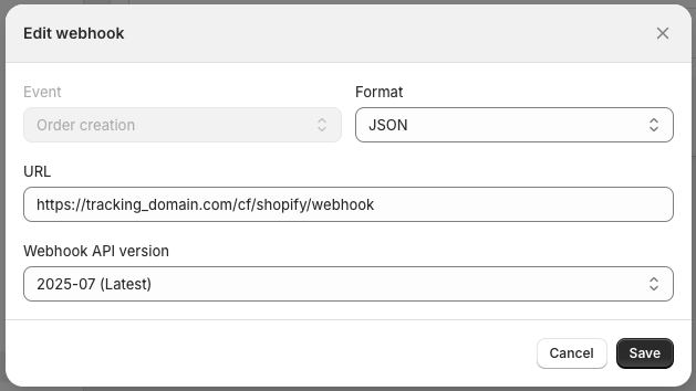 API Version: Use the latest (e.g., 2025-07) (2)