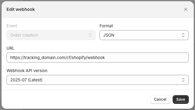 API Version: Use the latest (e.g., 2025-07) (2)