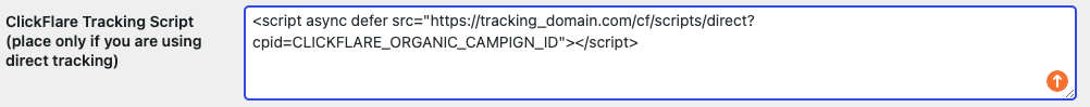 Insert the ClickFlare script inside your WooCommerce site’s header/footer (the plugin also supports this)