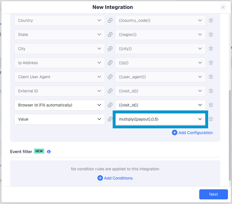 Conversion API integrations